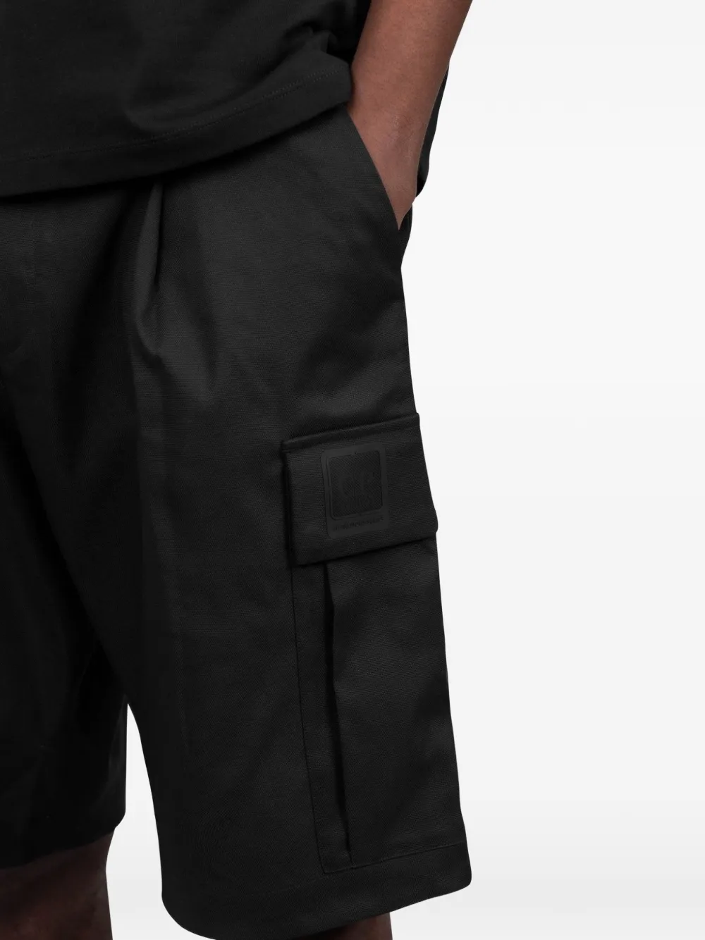 C.P. Company Shorts met cargo zak Zwart