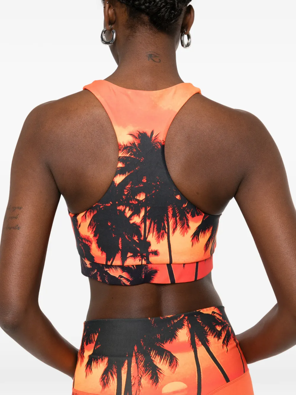 BLUE SKY INN Sport-bh met zonsopgang print Oranje