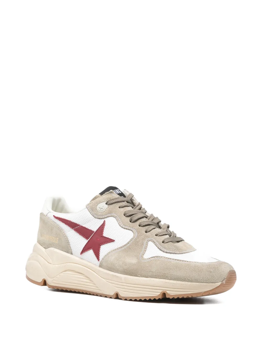 Golden Goose star-appliqué running-sole sneakers Beige