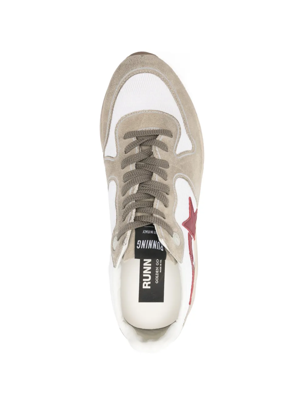 Golden Goose star-appliqué running-sole sneakers Beige