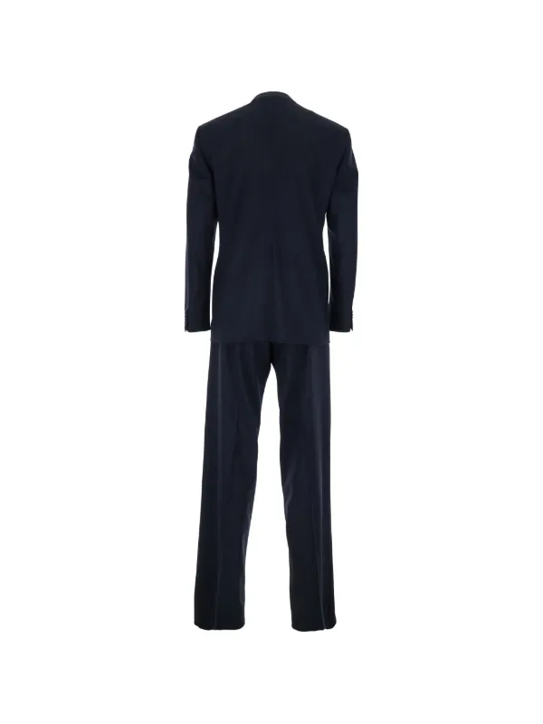 Giorgio Armani peak-lapel double-breasted Suit | Blue | FARFETCH