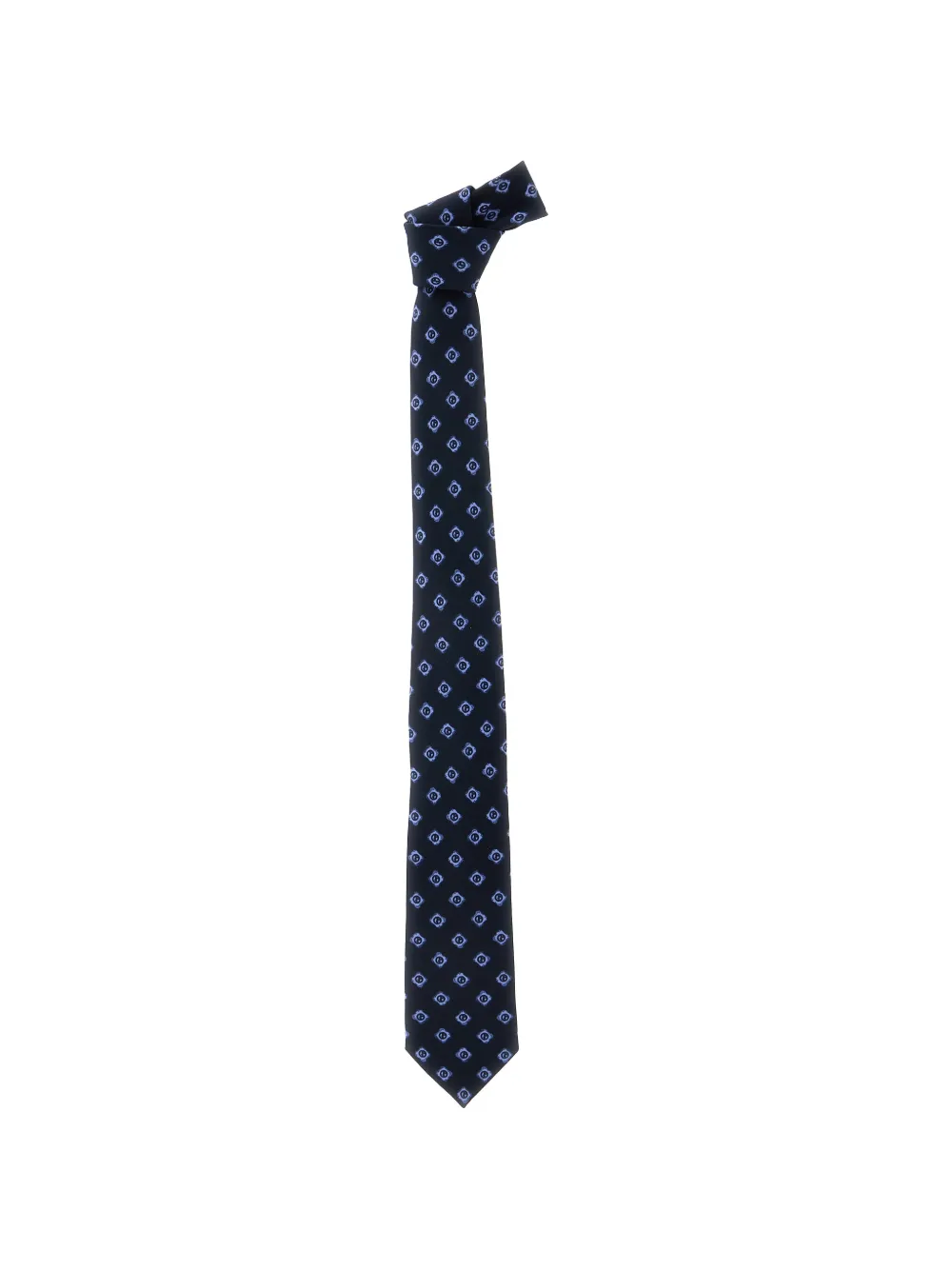 Giorgio Armani logo-print tie - Blau