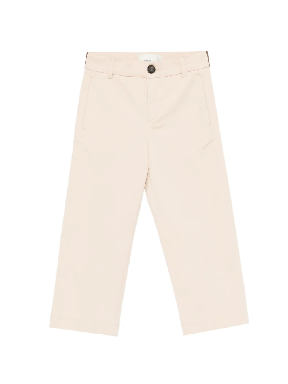 Fendi Kids logo-waistband trousers - Toni neutri