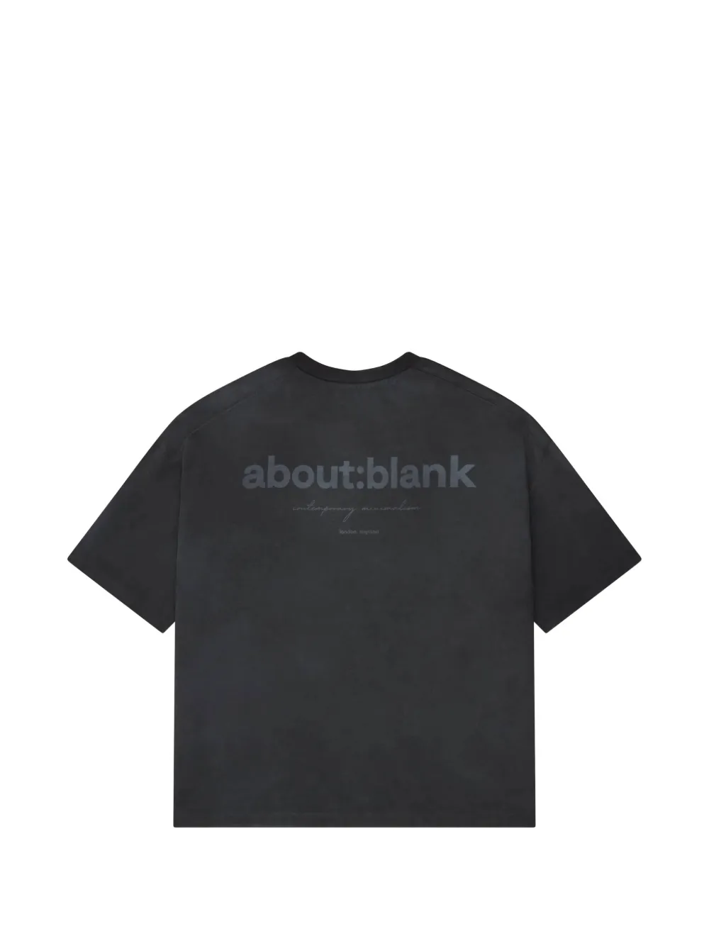 ABOUTBLANK boxy-fit T-shirt - Zwart