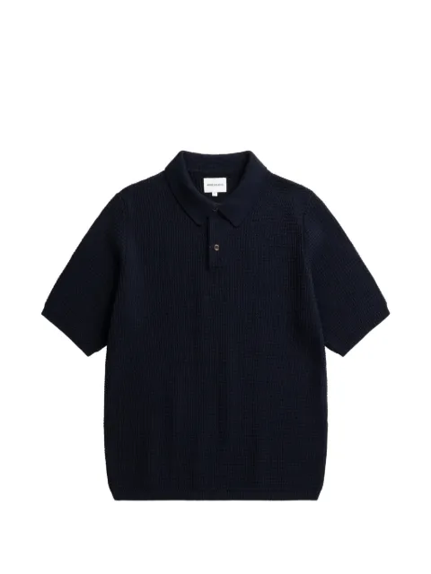 Norse Projects waffle polo shirt