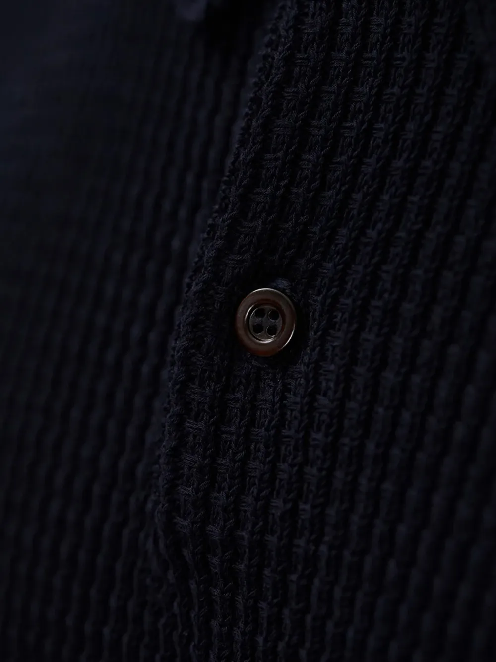 Norse Projects Poloshirt met wafel-patroon Blauw