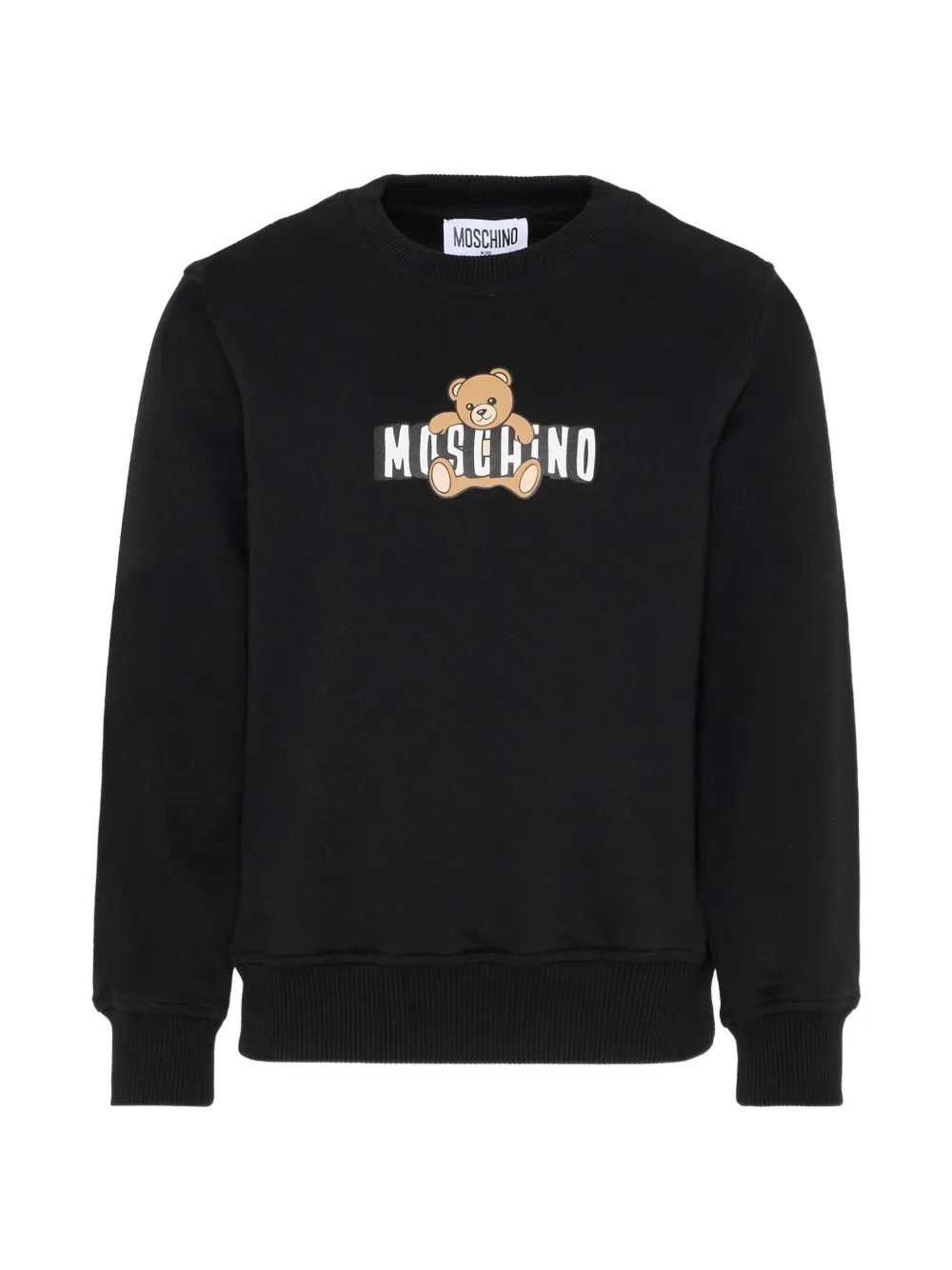 Moschino Kids logo-print sweatshirt - Nero