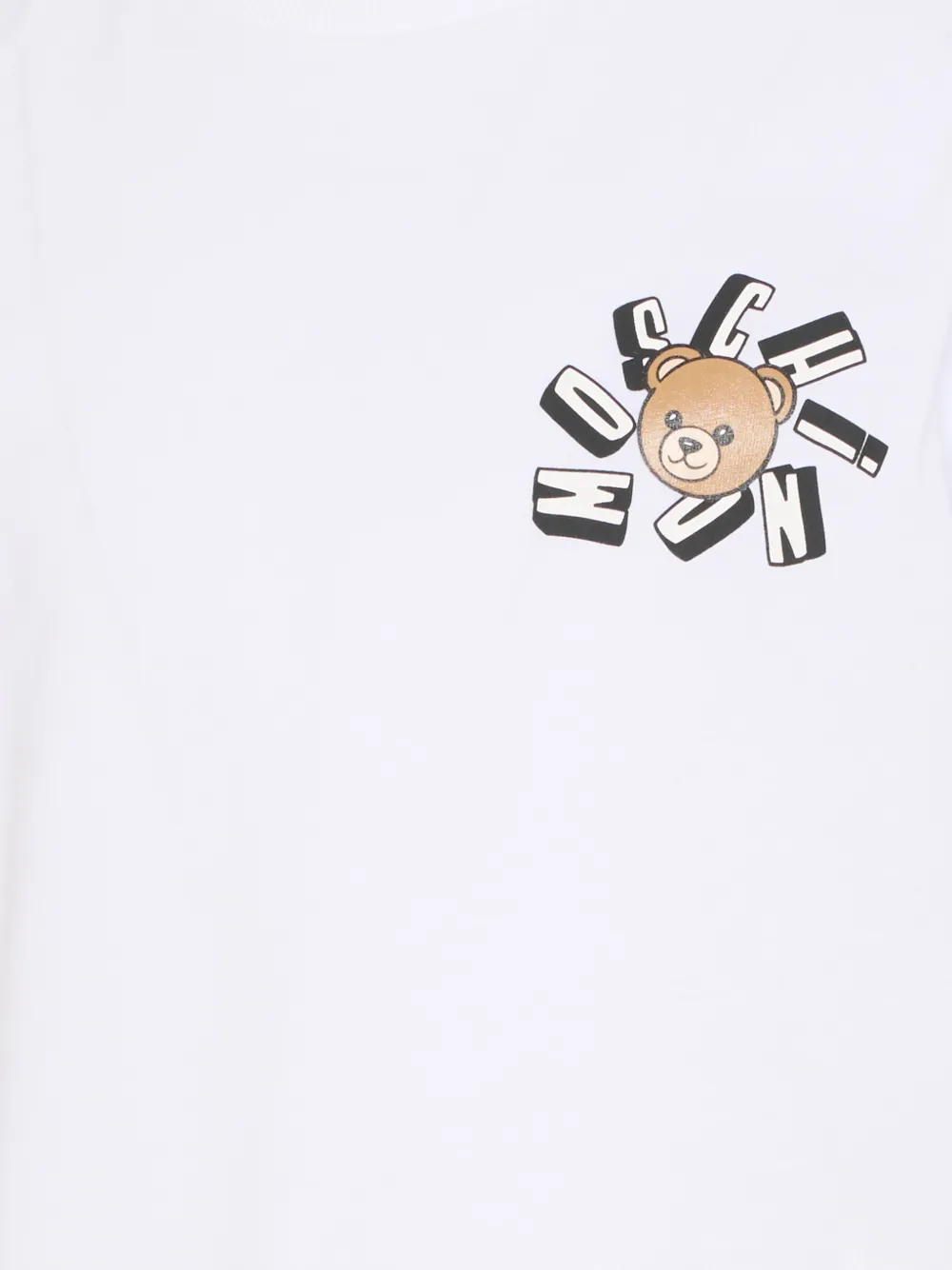 Moschino Kids T-shirt met logoprint Wit