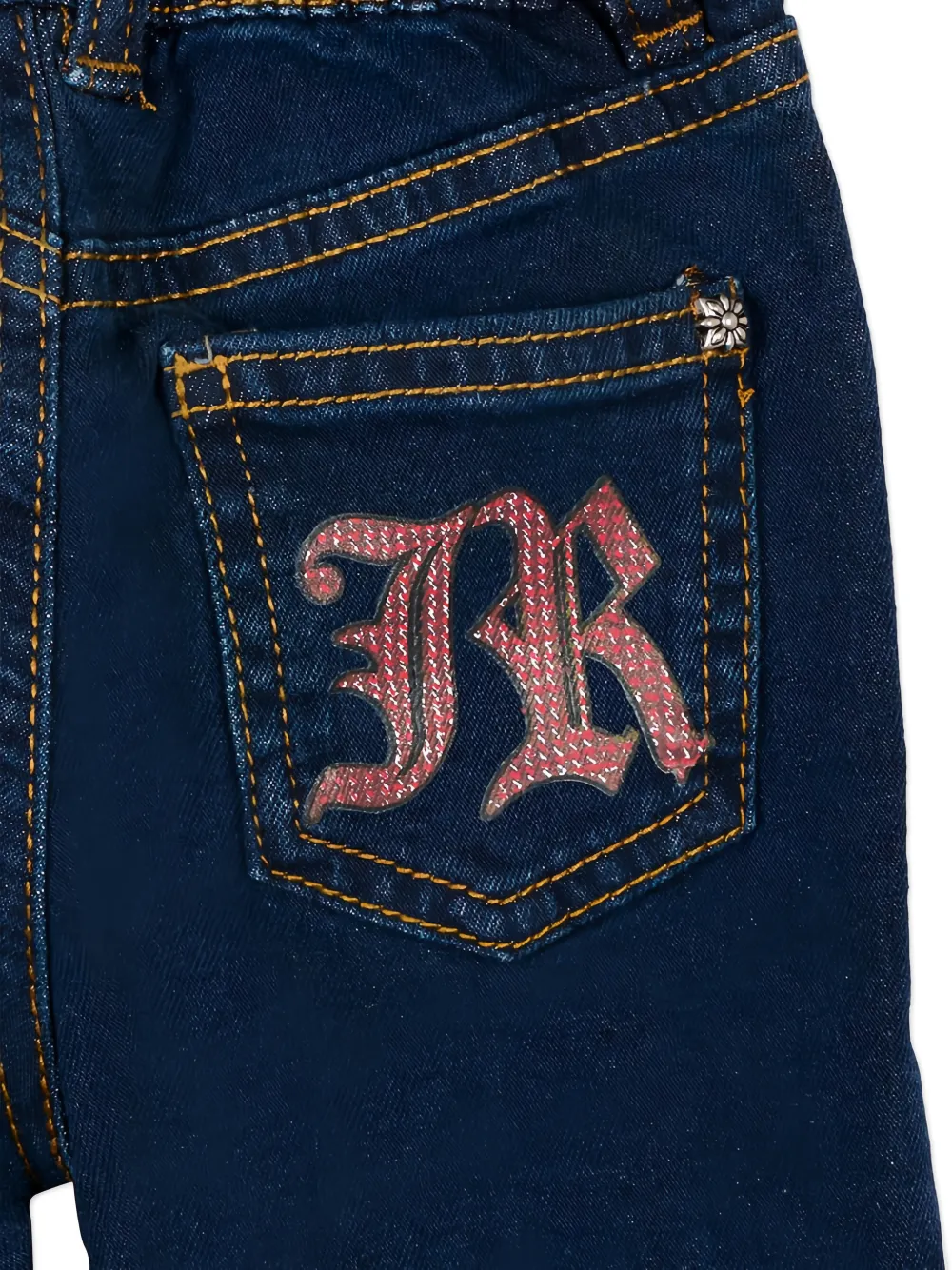 John Richmond Junior Jeans met logodetail Blauw