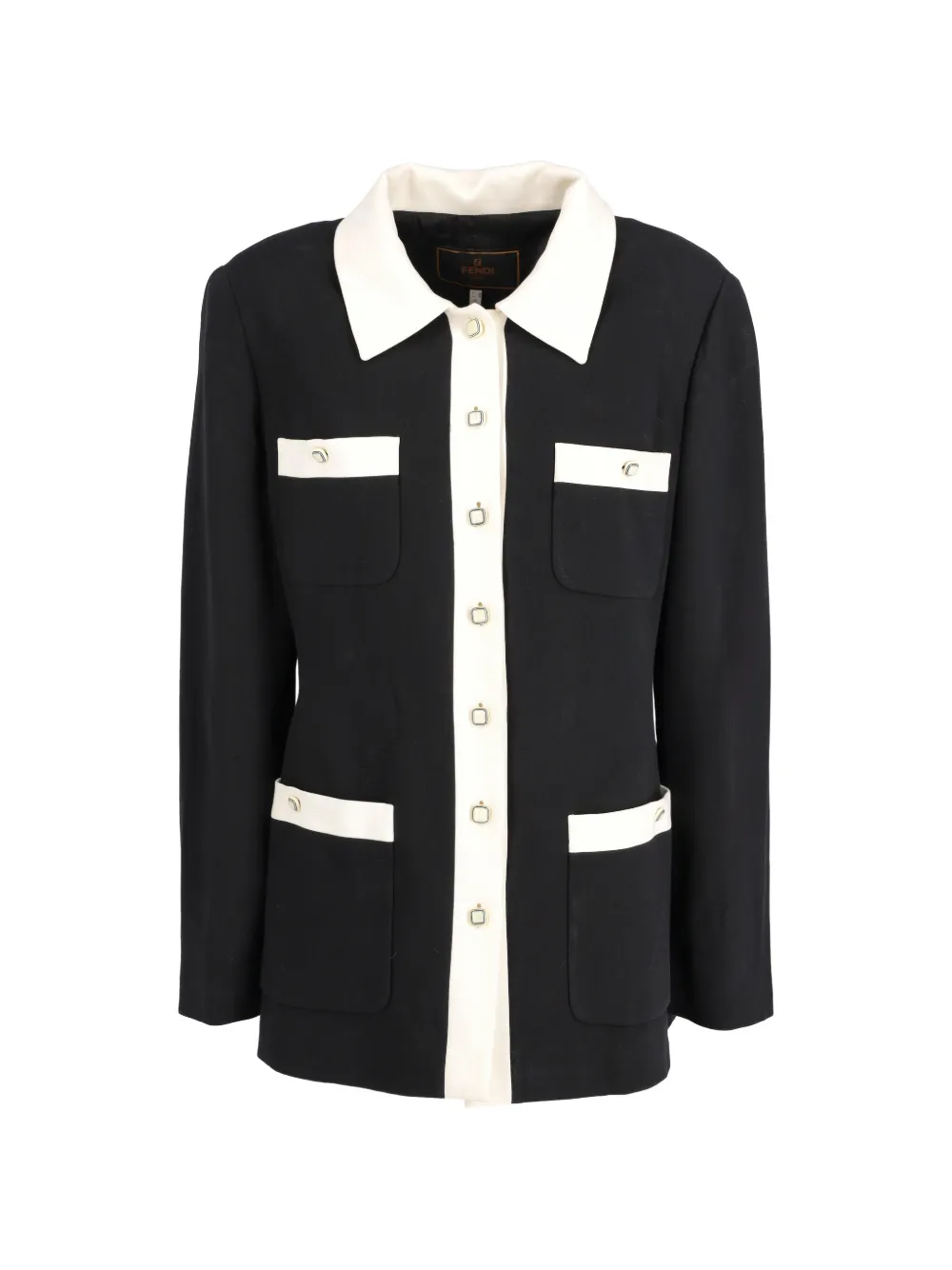 Fendi Pre-Owned pocket button jacket - Nero