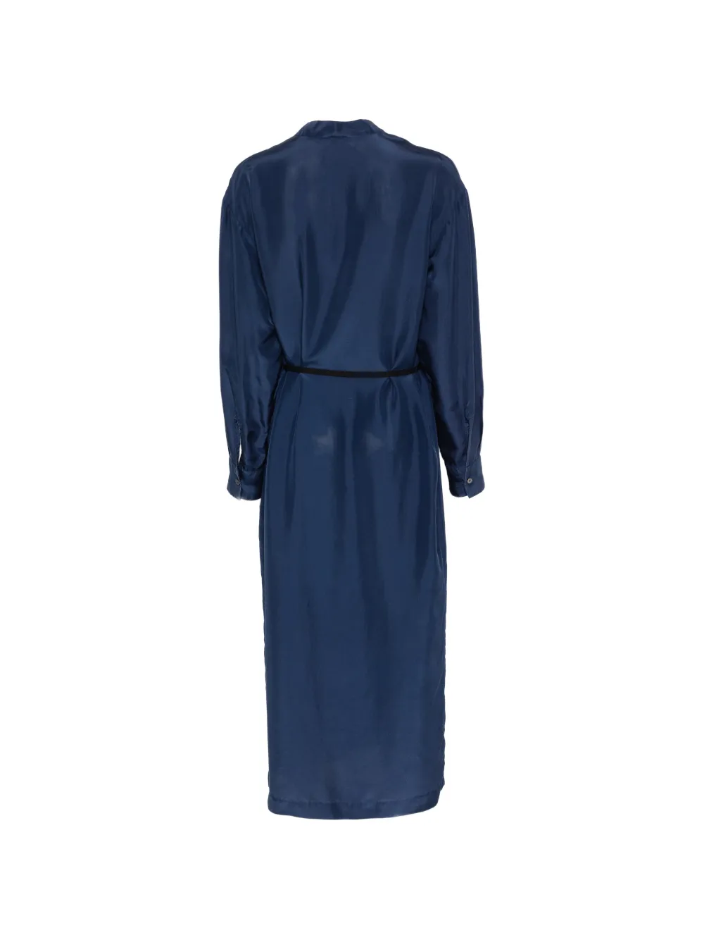  Barena V-neck Midi Dress - Blue 