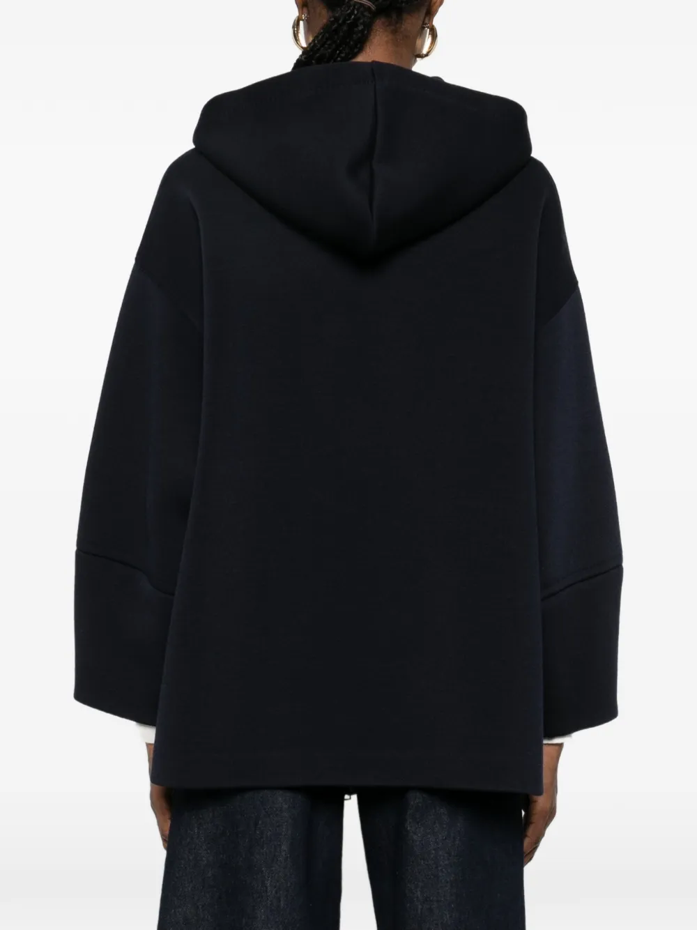 Max Mara Hoodie met rits Blauw