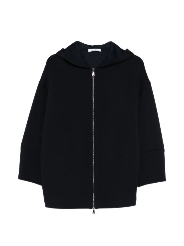 美品 近年 MaxMara マックスマーラ ジップアップ パーカー ネイビー M Max Mara ジップ パーカー | ブルー | FARFETCH JP