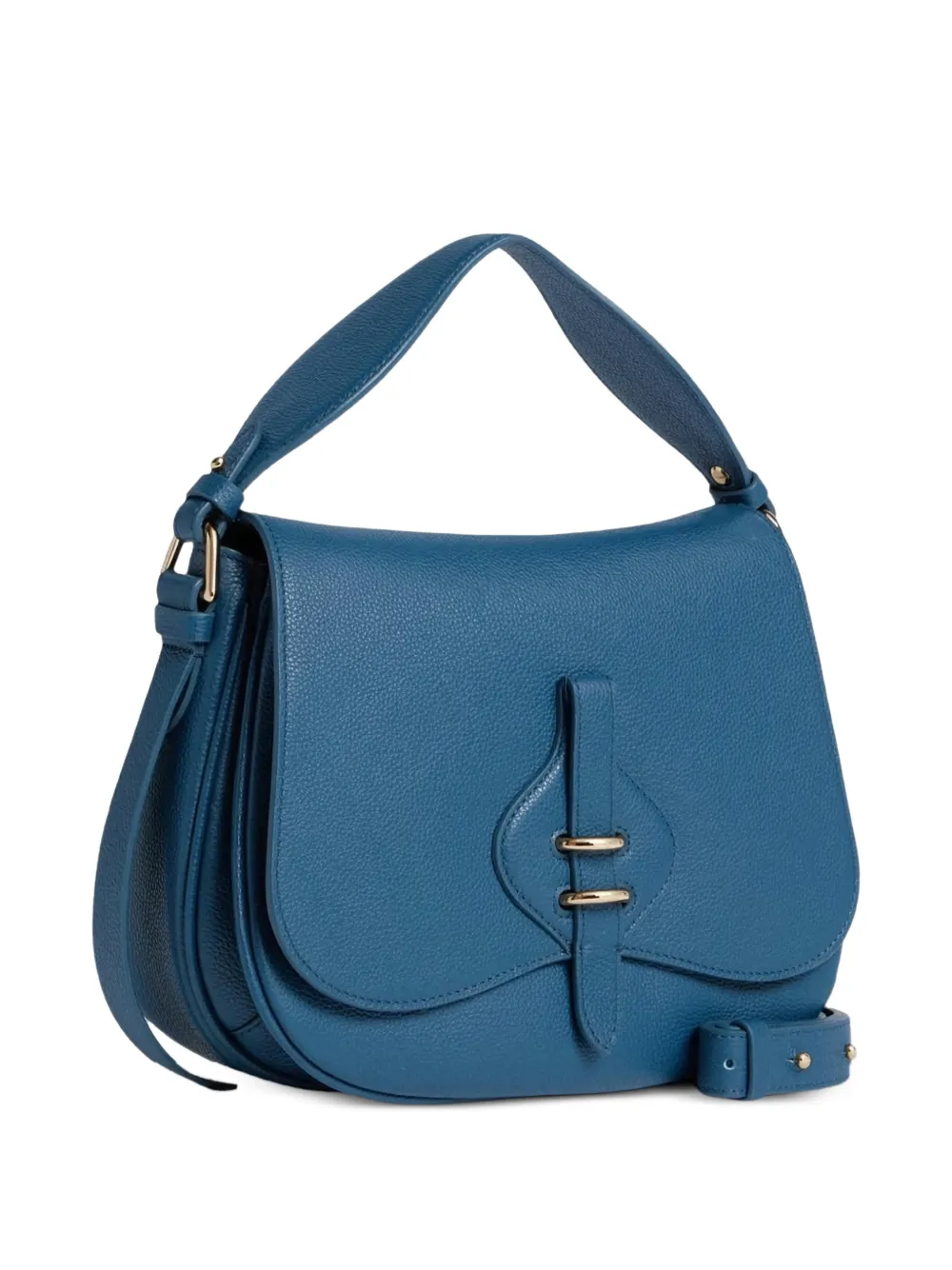Coccinelle Mavery kleine leren schoudertas Blauw