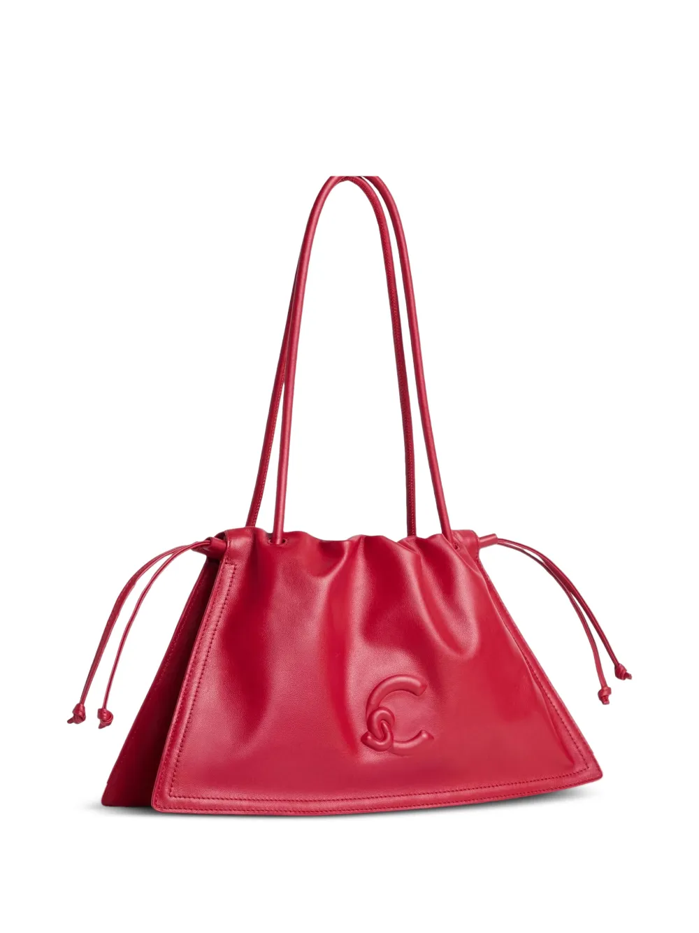 Dulse Logo-Embossed Medium Shoulder Bag