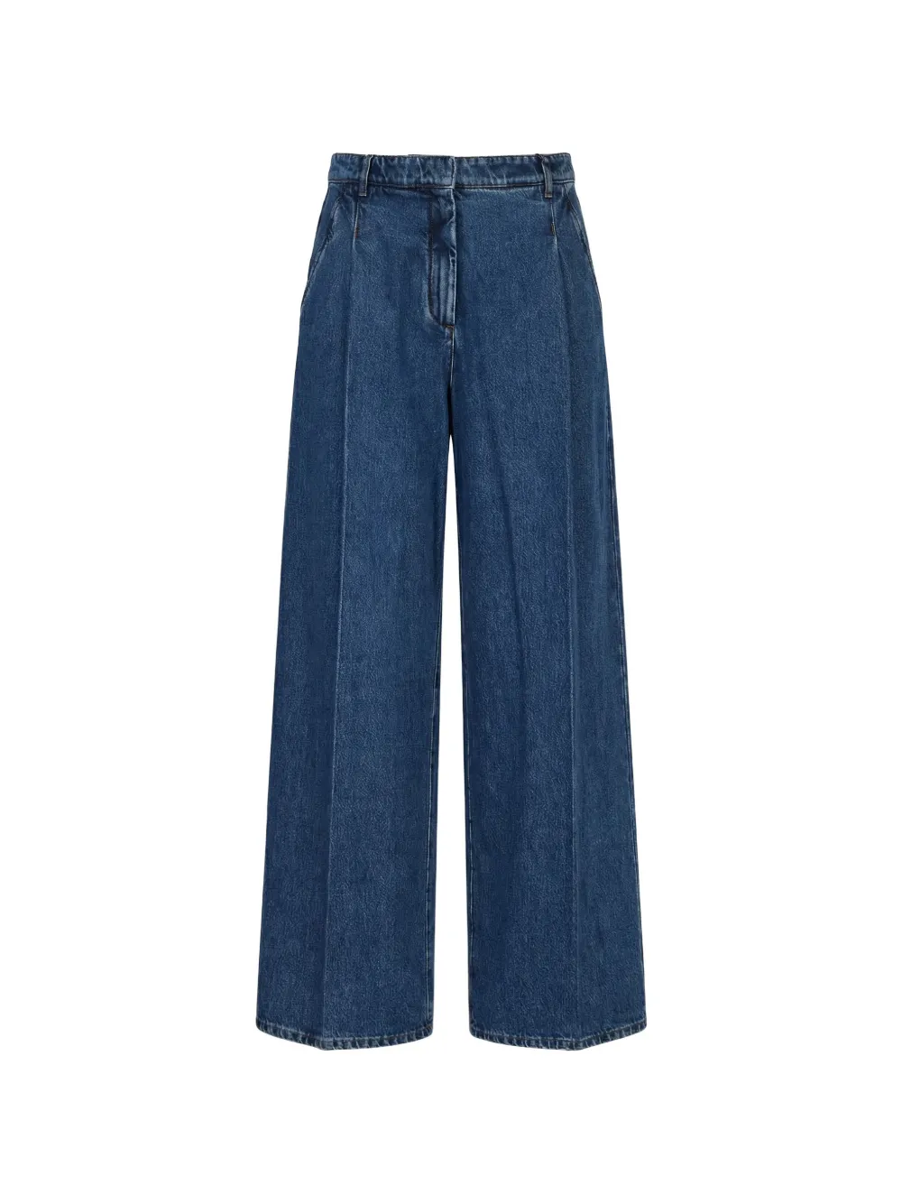 Nº21 button-fastening wide leg jeans - Blu