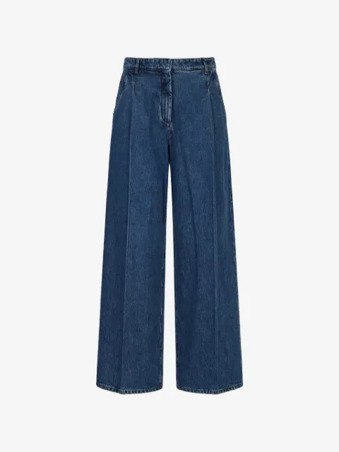 Nº21 button-fastening wide leg jeans