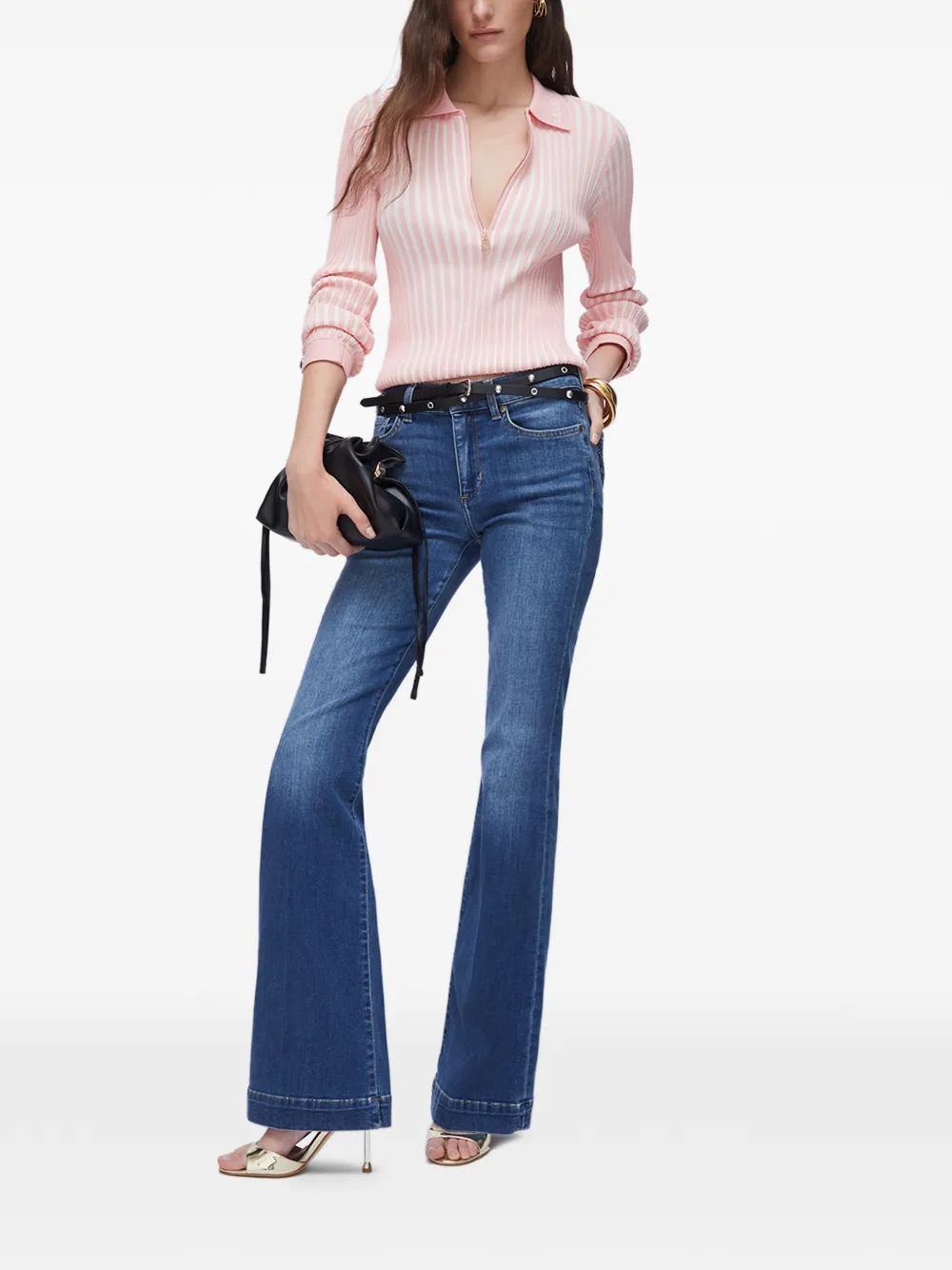 LIU JO Petite bootcut denim jeans Blauw