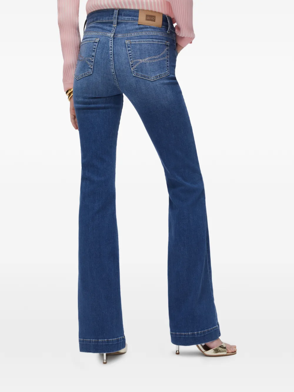 LIU JO Petite bootcut denim jeans Blauw