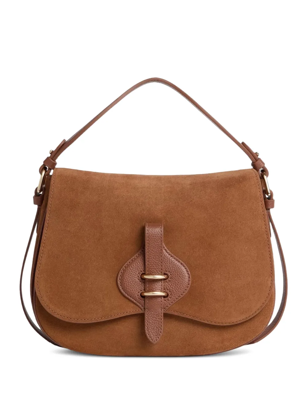 Coccinelle Mavery saddle leather mini bag - Marrone