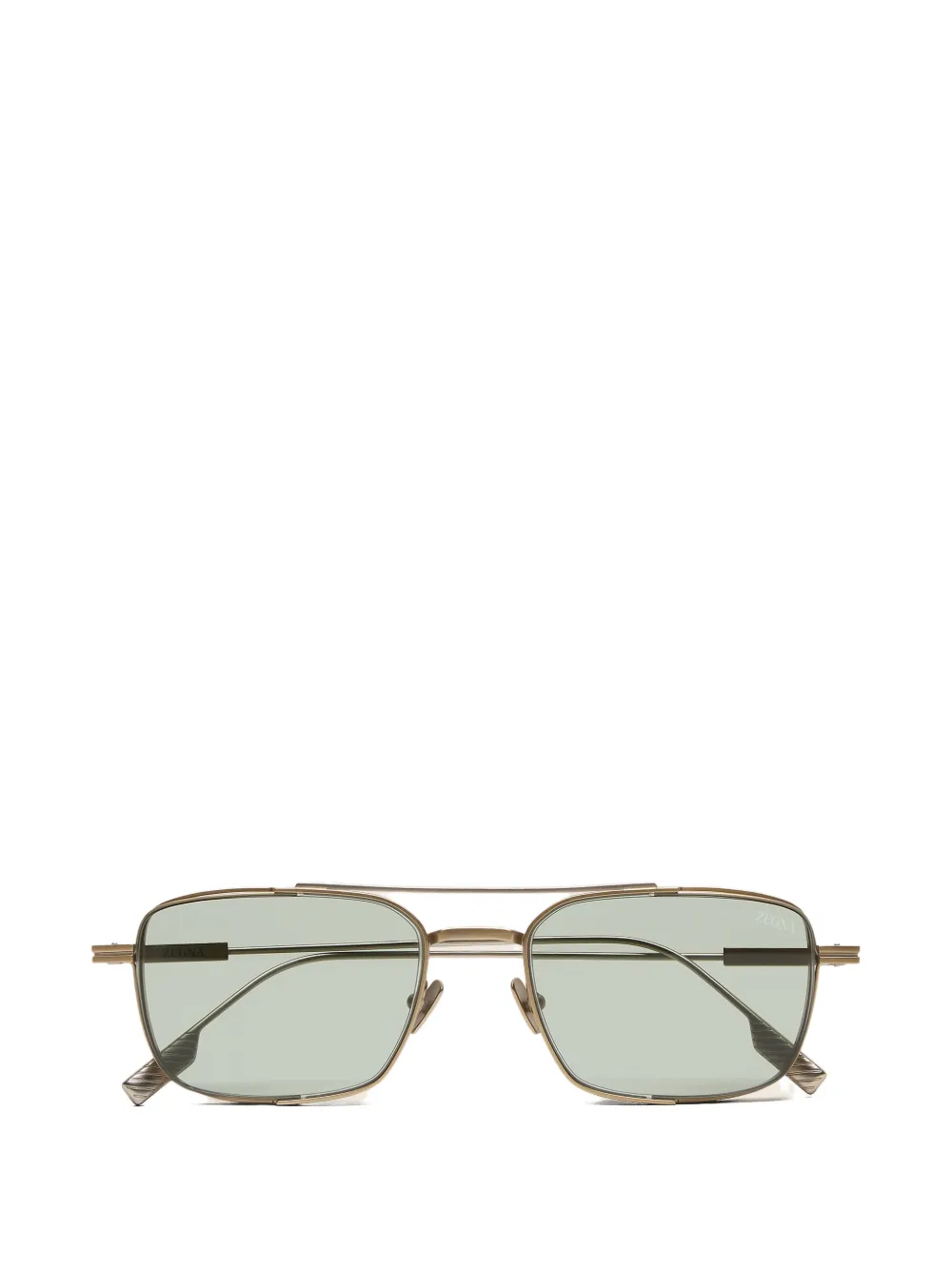 Zegna Occhiali da sole squadrati - Oro