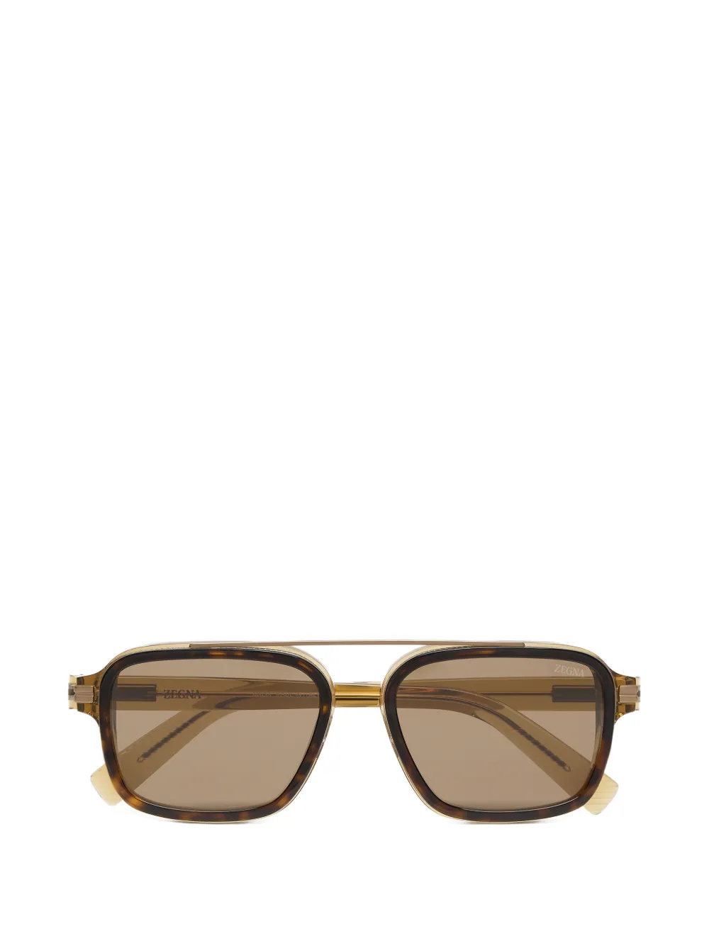 Zegna Occhiali da sole con lenti colorate - Marrone