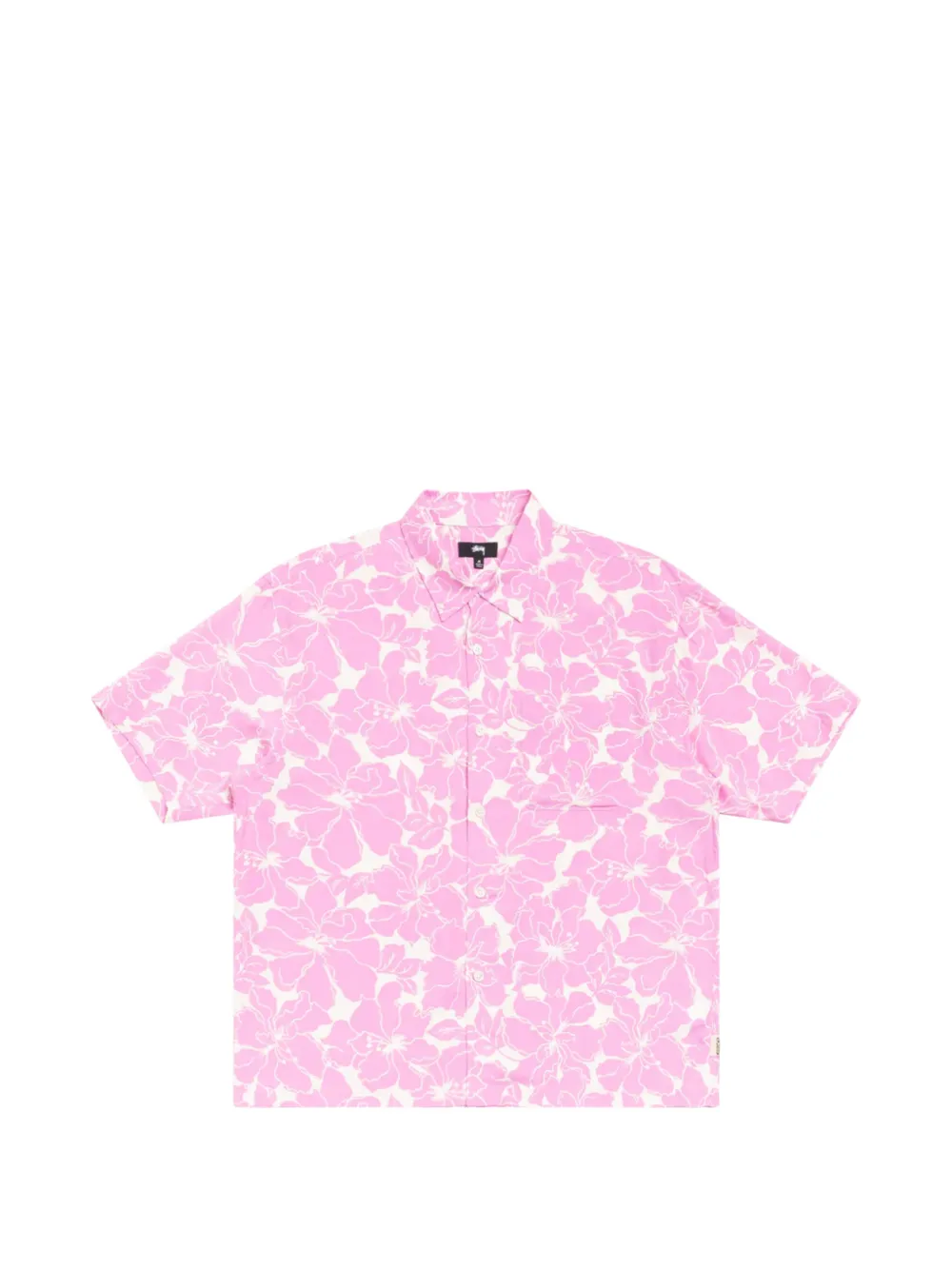 Stüssy floral-print short-sleeve shirt