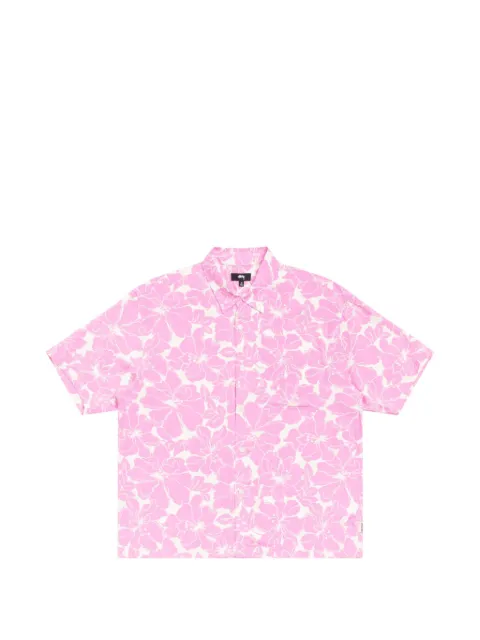 Stüssy floral-print short-sleeve shirt