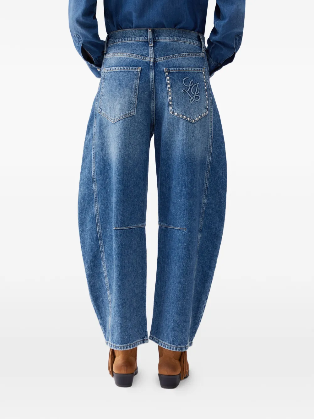 LIU JO Jeans met studs op de achterzak Blauw