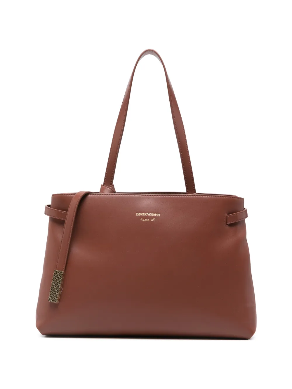 Emporio Armani Borsa a spalla in pelle - Marrone