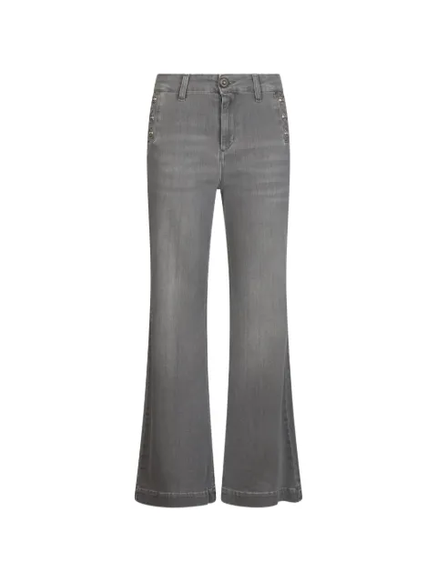 LIU JO high-rise flared jeans with buttons
