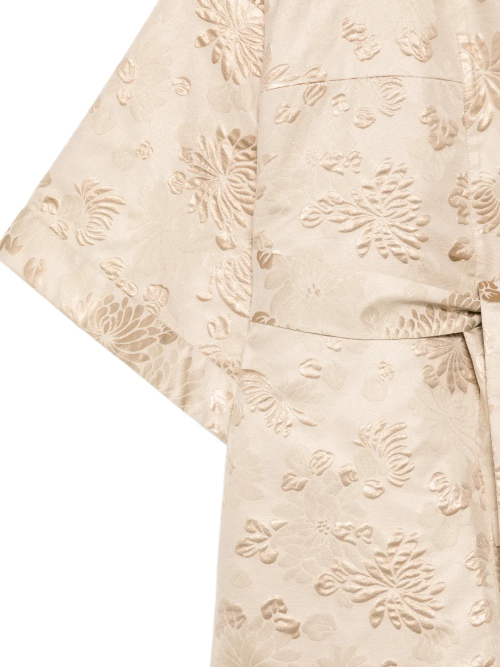  Kiton Floral Overcoat - Neutrals 