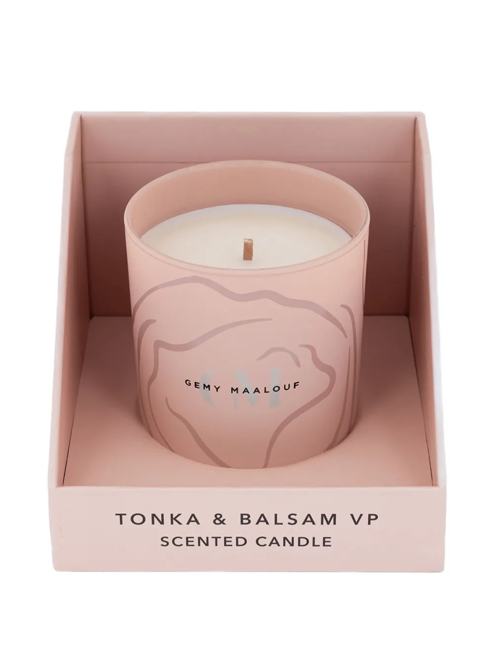 Gemy Maalouf Tonka & Balsam scented candle - Roze