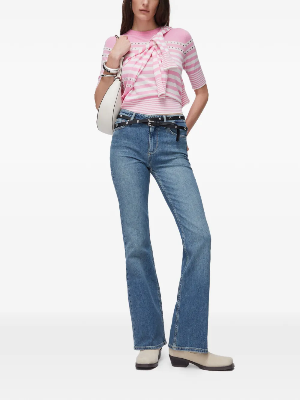  Liu Jo Stone-wash Flared Jeans - Blue 