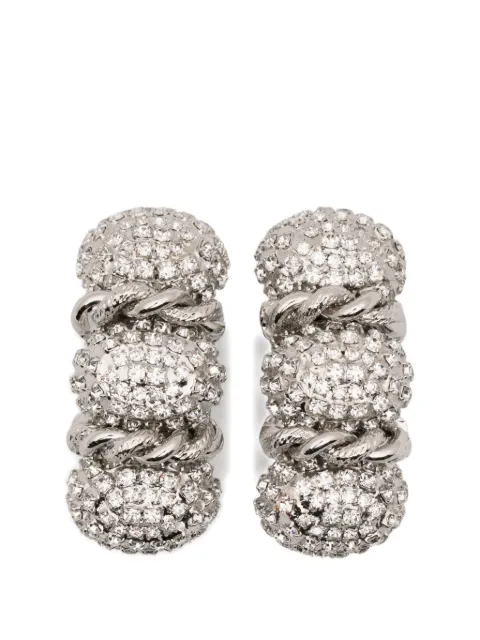 Alessandra Rich twisted embellished bijoux earrings