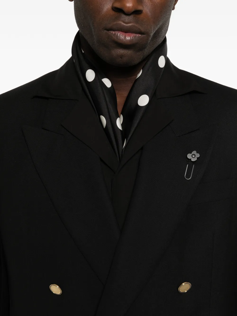 Lardini Blazer met dubbele rij knopen Zwart