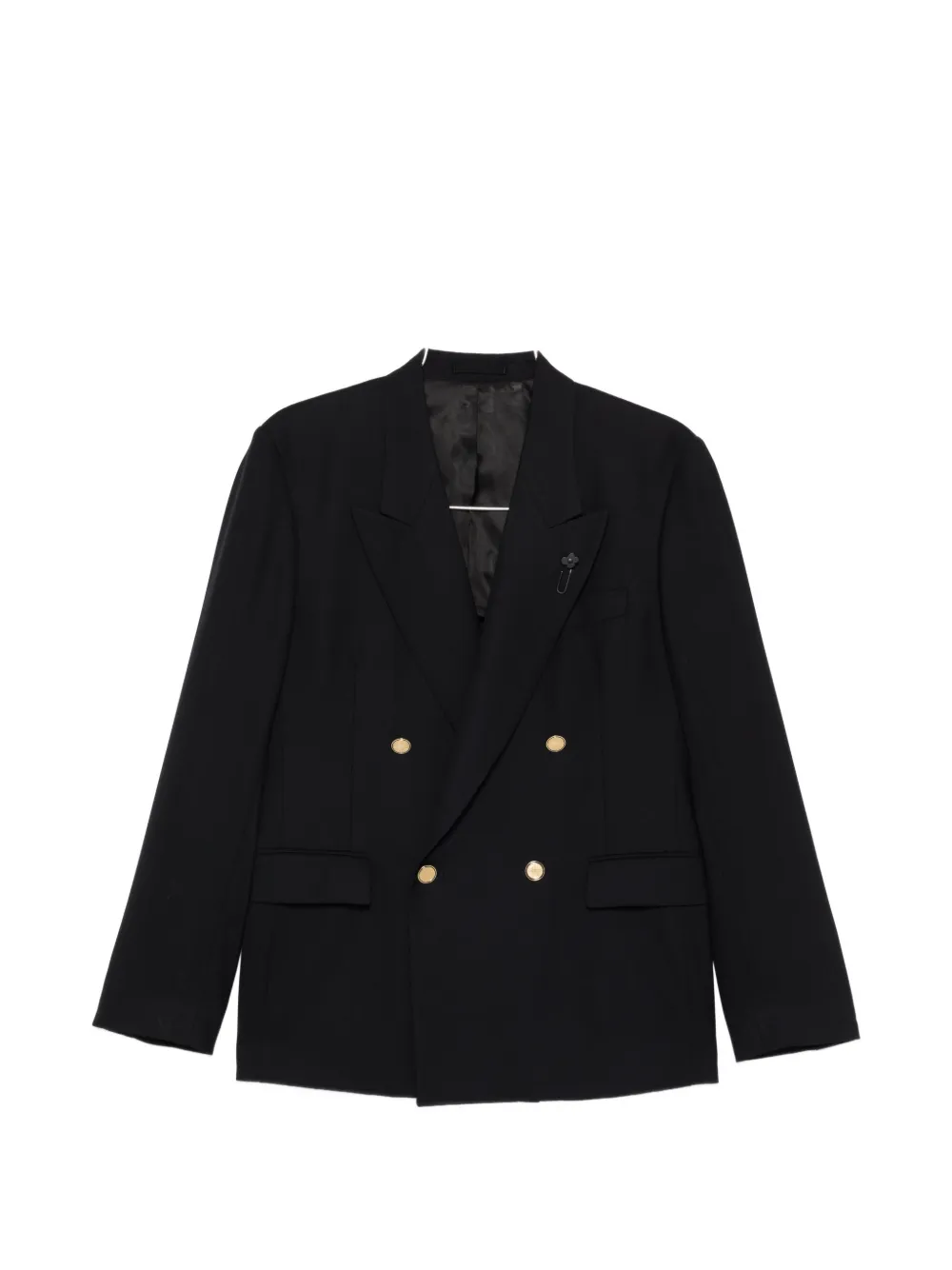 Lardini double-breasted blazer - Nero