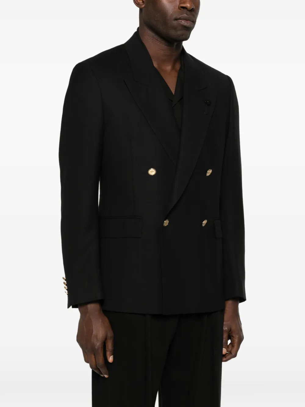 Lardini Blazer met dubbele rij knopen Zwart
