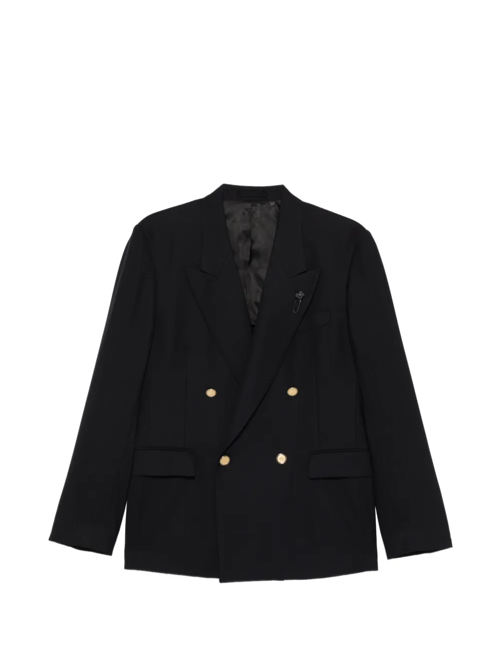 Lardini double-breasted blazer - Nero