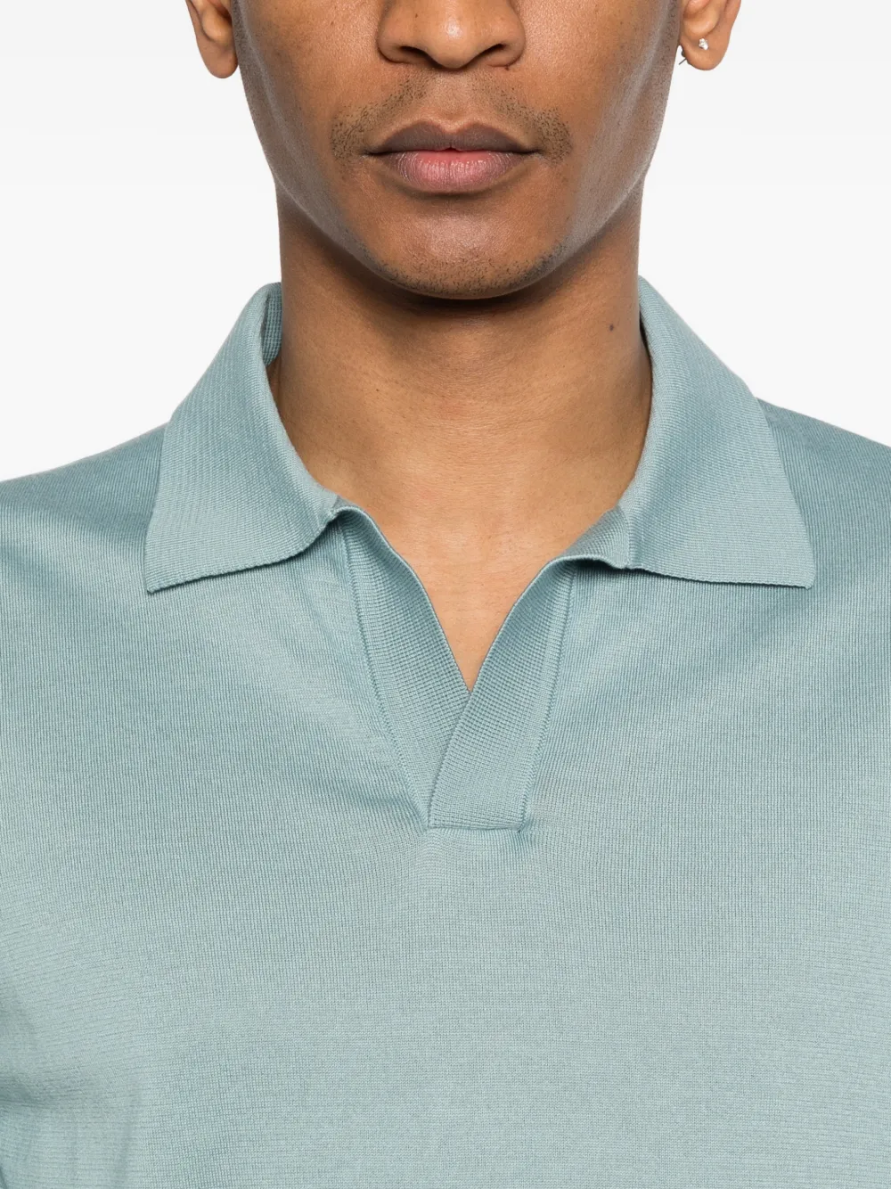Lardini T-shirt met V-hals Blauw