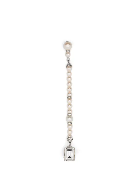 Alessandra Rich pearl-embellishment drop earrings
