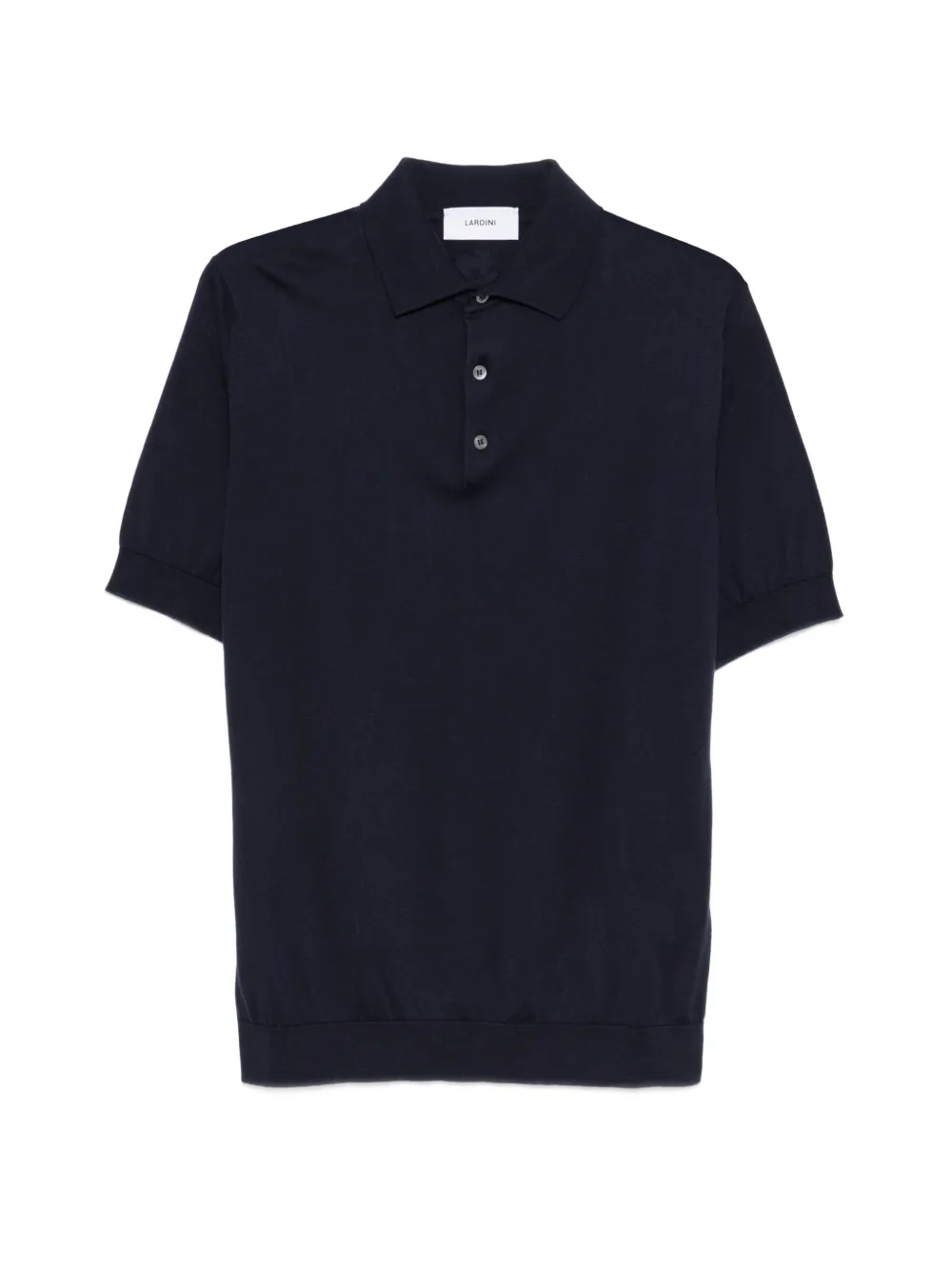 Lardini button placket polo shirt - Blu