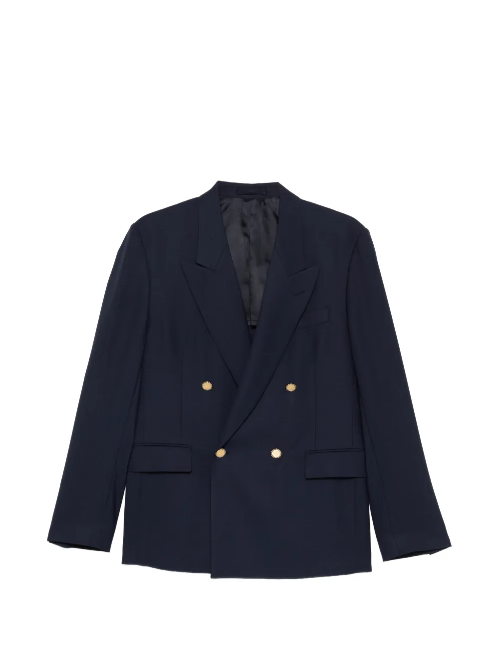 Lardini double-breasted button jacket - Blu