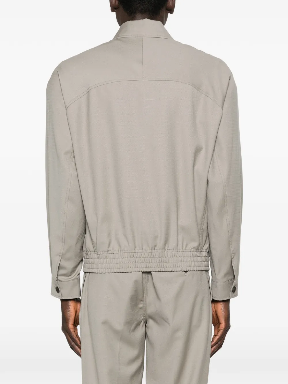 collar virgin wool jacket