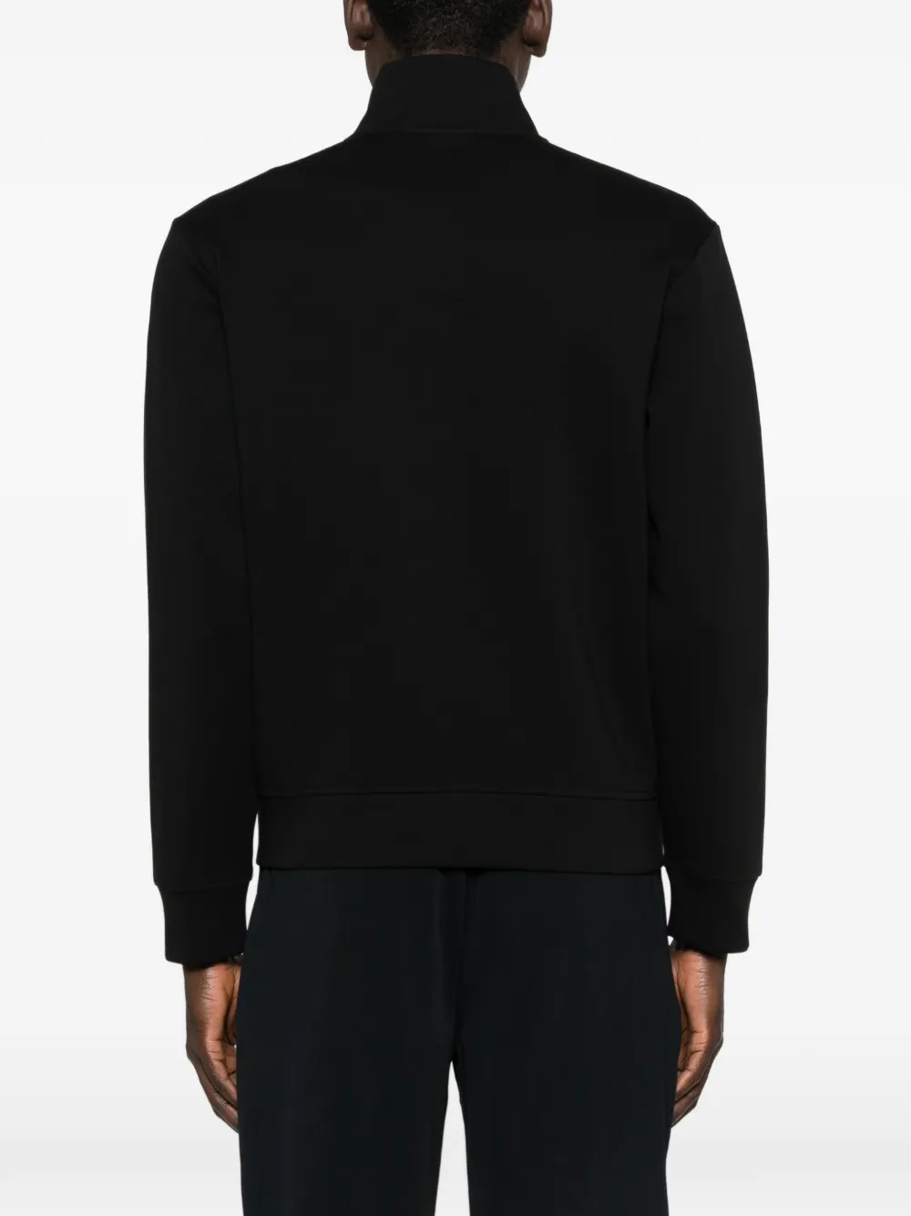 Emporio Armani Sweater met rits Zwart