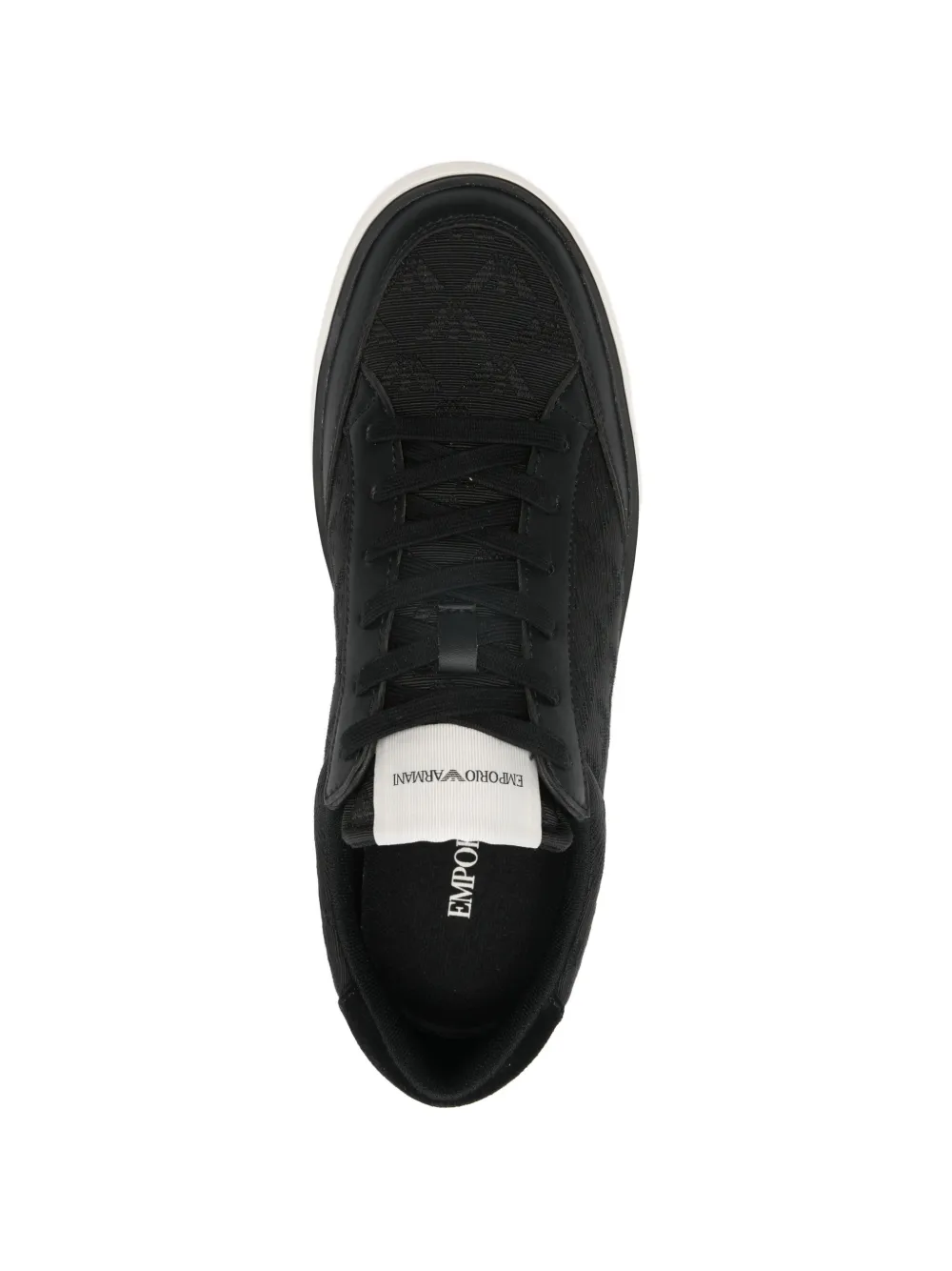 Emporio Armani logo-detail sneakers Zwart