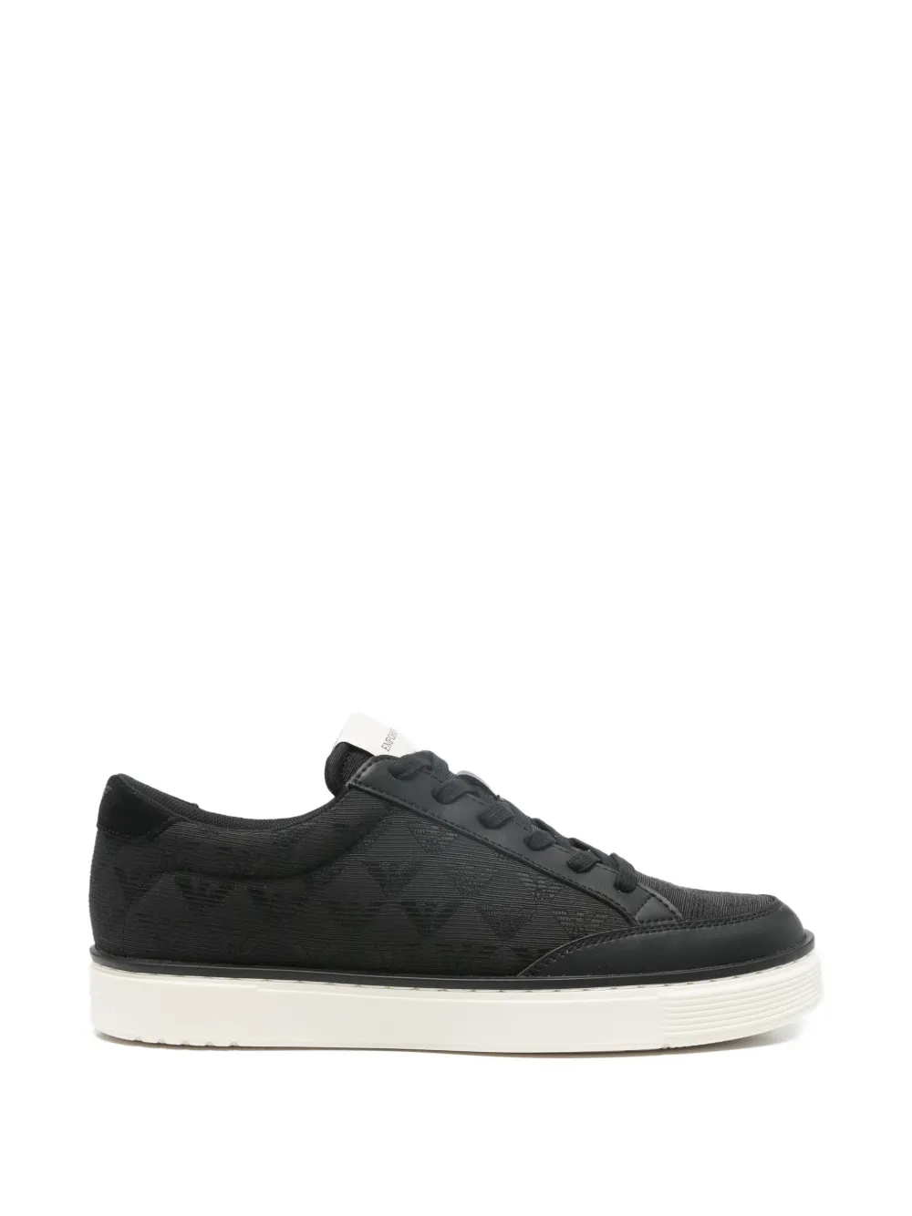 Emporio Armani logo-detail sneakers Zwart