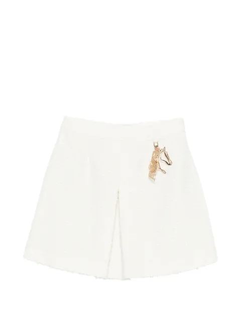 Emporio Armani logo-plaque mini skirt