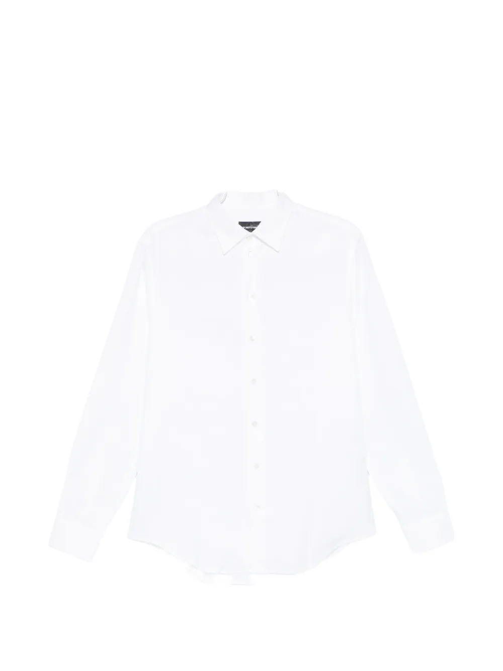 Emporio Armani long-sleeve collar shirt - Bianco