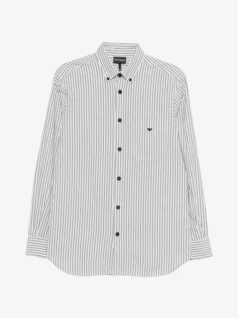 Emporio Armani striped button shirt